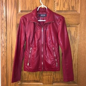 Kenneth Cole Reaction | Red leather jacket